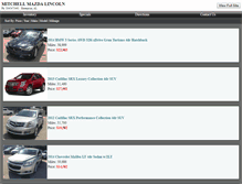 Tablet Screenshot of mitchellmazdalincoln.com